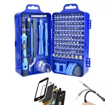 Precision Screwdriver Set Magnetic Repair Tool Kit 115 In 1 Mini Tool Kit Precision Screwdriver Durable Anti-Slip Mini Tool Kit чёрный