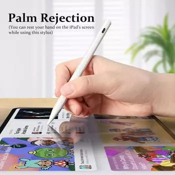 Precision Stylus Pen — стилусы для iPad с функцией блокировки ладонью, распознаванием наклона и эргономичным дизайном, совместимые с iPad 6–10, iPad Pro 12,9 и 11 White 1pc