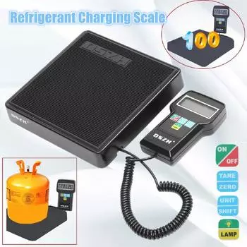 Прецизионные электронные весы для заправки хладагента HVAC, весы, цифровой автомобильный хладагент с инструкцией на английском языке