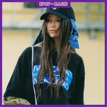 [Предпродажа] Новые джинсы x футболка с воротником Hiroshi Fujiwara VER.3 (ЧЕРНЫЙ) L