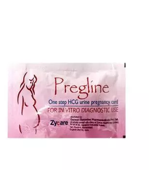 Pregline HCG Моча Карта Беременности