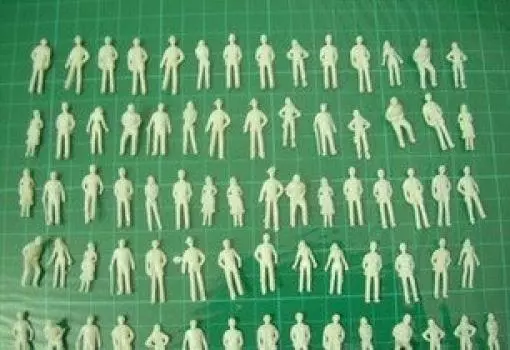 Preiser Diorama Model People Mini Figures Set of 100 Plastic Model Appreciation N Gauge 1150