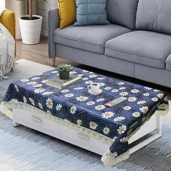 Premium 6-8 Seater Dining Table Cover, Waterproof and Dustproof (Mulitcolour Flower, 60x90 inch- 6-8 Seater) 60 x 40 inch (Rectangular
