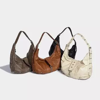 Premium Lazy Wind Portable Tote Large Capacity Casual Fashion Commuter One Shoulder Underarm Dumpling Bag