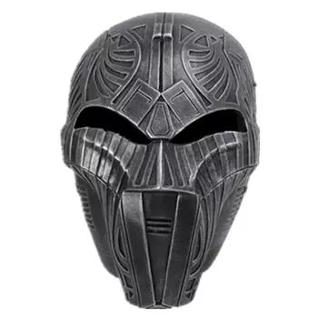 Premium Mask Halloween Featuring Silver Sith Lord Design For Festive Celebrations Silver Mask