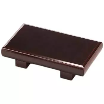 Premium Nigiri Sushi Wooden Plate with Drum Urushi Lacquer Made in Japan J-kitchens Plate, 7-inch Stand, Finish, Shatter-Resistant,
