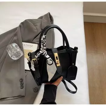 Premium small bag women s bag spring versatile new models are popular today messenger bags portable bucket bags чёрный