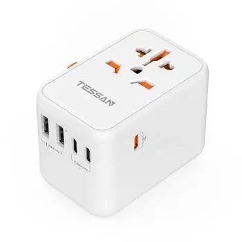 Преобразование за рубежом, розетка GaN 65W PD Rapid 3 и 2, за рубежом, многоконверсионное преобразование мощности, преобразование почти по всему миру, включая вилку,