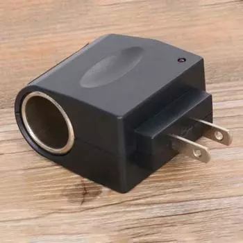 Преобразователь мощности порта AC90-240V в DC12V, удобный, безопасный, прочный чёрный