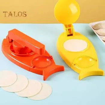 Пресс для теста, портативный DIY, нескользящий, удобный, 2 в 1, машина для изготовления пельменей, ресторанные принадлежности зелёный