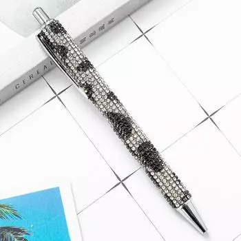 Пресс-металлические шариковые ручки, алмазная многоцветная подарочная ручка, креативные канцелярские товары