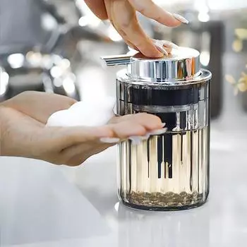 Press Mousse Soap Dispenser Cleansing Foaming Hand Sanitizer Bubble bottle press type mousse bottle прозрачный