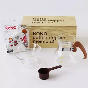 Престижный набор для дрипки в стиле KONO на 2 персоны с деревянной ручкой