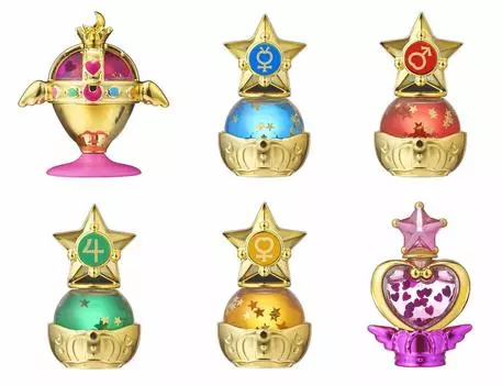 Pretty Guardian Sailor Moon Prism Power Dome All 6 Types Set Gacha Gacha