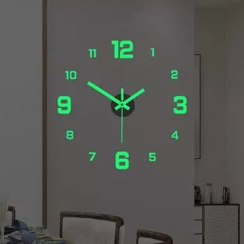 Превосходные точные лазеры, гравировка, металлическая указка, ночник, 3D настоящие большие настенные часы для дома, акрил
