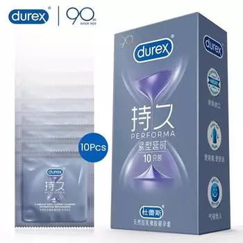 Презерватив Durex Performa Closefit с бензокаином, продлевающий время действия, 10 шт./уп.