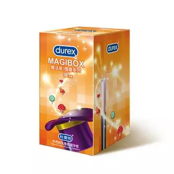 Презервативы Durex Magibox Fun Series 18 шт.(5xТочечные и ребристые+5xТочечные и ребристые согревающие+5xТочечные и ребристые охлаждающие+3xРебристые презервативы) 18pcs