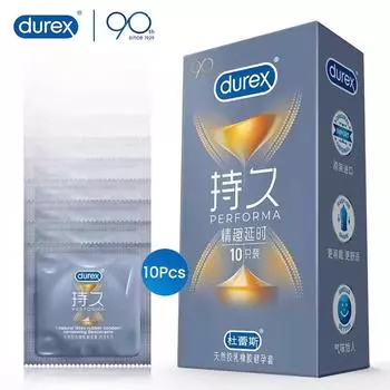 Презервативы Durex Performa Closefit Extend Time с бензокаиновой выпуклой нитью 10 шт.