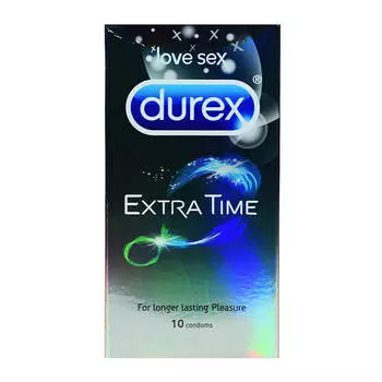 Презервативы Дюрекс продолжительное удовольствие (10 шт), Extra Time, Durex