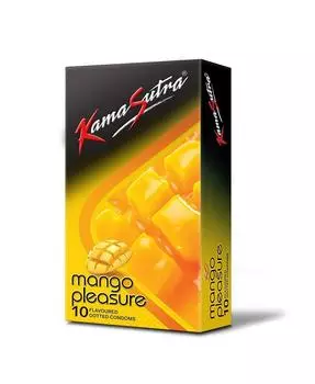 Презервативы KamaSutra Mango Pleasure со вкусом - 10 шт. (Пакет из 1)