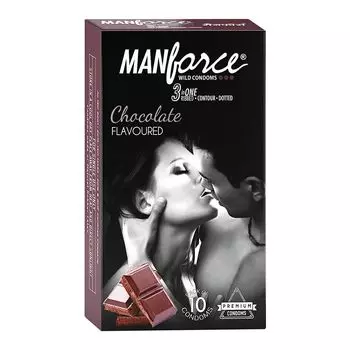 Презервативы Manforce со вкусом шоколада — 10 шт. (Пакет из 1)