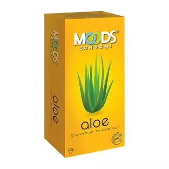 Презервативы с ароматом Алоэ вера (12 шт), Aloe Vera Condoms, Moods