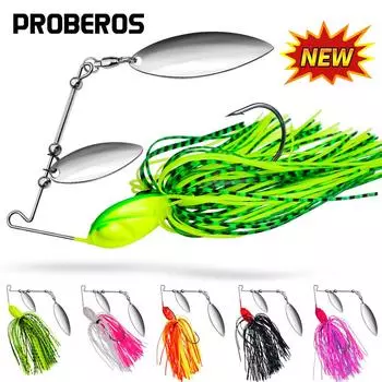 Приманка Bearded Lao 10G 14G Tassel Glitter Anti Hanging Bottom Lure Fake Bait Biomimetic Bait Spinnerbait Color E#14g