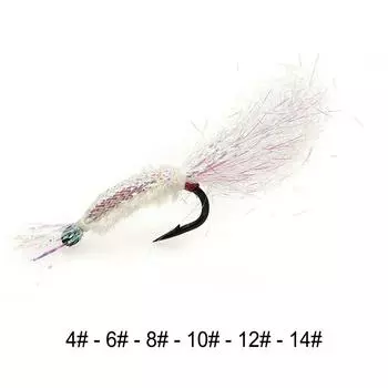 Приманка для мушек и крючков Ice Shrimp Lure 2 г/шт. 4/6/8/10/12/14 8#