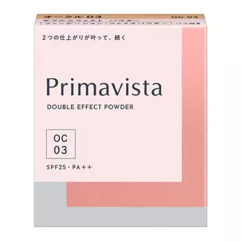 Primavista Double Effect Powder Ocher 03 SPF 25 Пудра тональная основа 1 шт PA++ (х 1)