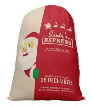 Printtoo 2 Pcs Santa Gift Sack for Kids Presents Xmas Bag Christmas Sack Personalized Bags Large 27x20 Inch 27 x 20 Inches бежевый