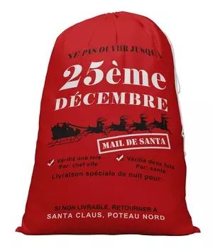 Printtoo 2 Pcs Santa Gift Sack For Kids Presents Xmas Bag Christmas Sack Personalized Bags Large 27x20 Inch 27 x 20 Inches бежевый