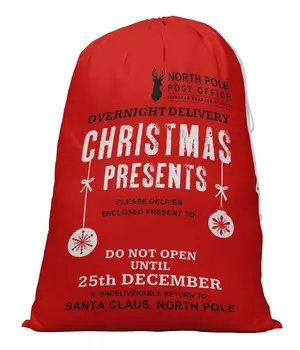 Printtoo 2 Pcs Santa Gift Sack for Kids Presents Xmas Bag Christmas Sack Personalized Bags Large 27x20 Inch 27 x 20 Inches бежевый