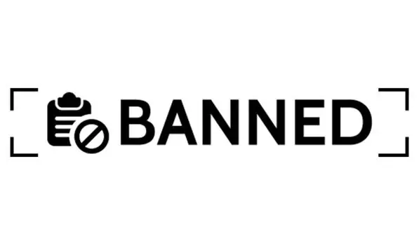Printtoo Banned Self Inking Rubber Stamp Pre-Inked Office Stamp - Home Office Business Канцелярские товары, черный - 42 x 9 чёрный