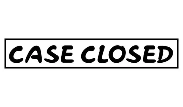 Printtoo Case Closed Self Inking Rubber Stamp Pre-Inked Office Stamp — Home Office Business Канцелярские товары, черный — 42 x 9 зелёный