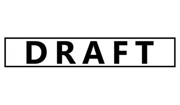 Printtoo Draft Self Inking Rubber Stamp Pre-Inked Office Stamp- Home Office Business Канцелярские товары, черный- 42 x 9 чёрный