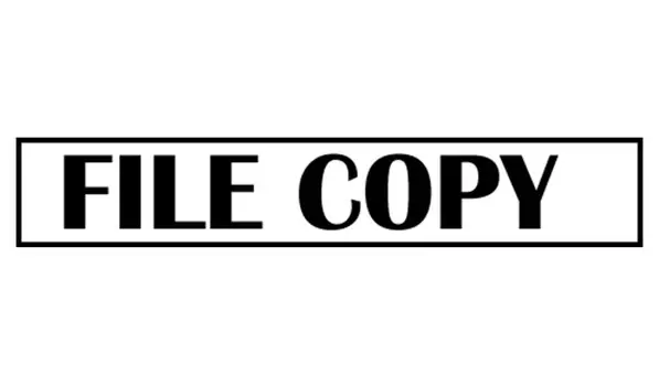 Printtoo File Copy Self Inking Rubber Stamp Pre-Inked Office Stamp- Home Office Business Канцелярские товары, черный- 42 x 9 чёрный