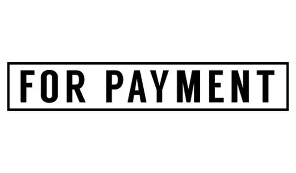 Printtoo For Payment Self Inking Rubber Stamp Pre-Inked Office Stamp - Home Office Business Канцелярские товары, черный - 42 x 9 чёрный