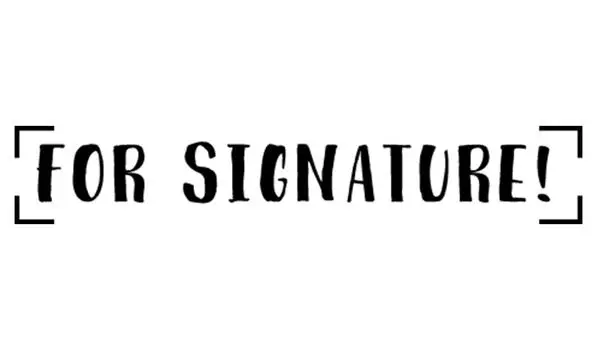 Printtoo For Signature Self Inking Rubber Stamp Pre-Inked Office Stamp - Home Office Business Канцелярские товары, черный - 42 x 9 чёрный
