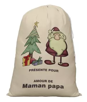 Printtoo Large Drawstring Canvas Bag Christmas Sack Bags Santa Gift Sack Custom Party Favor 2 Pcs 27x20 Inch 27 x 20 Inches бежевый