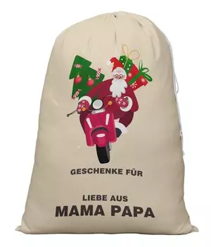 Printtoo Large Drawstring Canvas Bag Christmas Sack Bags Santa Gift Sack Custom Party Favor 2 Pcs 27x20 Inch 27 x 20 Inches бежевый