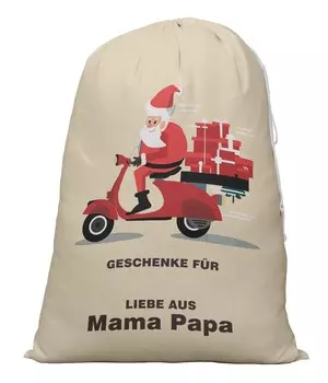 Printtoo Large Drawstring Canvas Bag Christmas Sack Bags Santa Gift Sack Custom Party Favor 2 Pcs 27x20 Inch 27 x 20 Inches бежевый