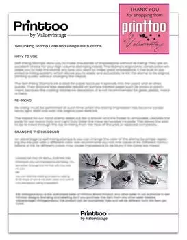 Printtoo Office Канцелярские товары Самостоятельная печать датытера с оплаченным текстом Дата Резиновая синий