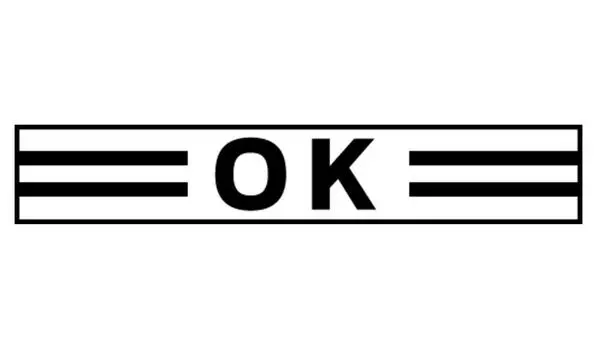 Printtoo Ok Self Inking Rubber Stamp Pre-Inked Office Stamp- Home Office Business Канцелярские товары, черный- 42 x 9 чёрный