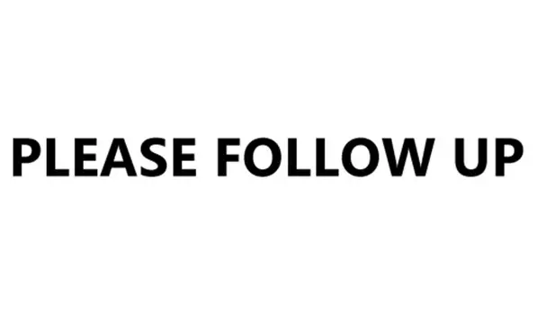 Printtoo Please Follow Up Self Inking Rubber Stamp Pre-Inked Office Stamp — Home Office Business Канцелярские товары, черный — 42 x 9 чёрный