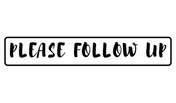 Printtoo Please Follow Up Self Inking Rubber Stamp Pre-Inked Office Stamp — Home Office Business Канцелярские товары, черный — 42 x 9 зелёный
