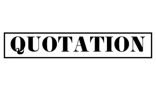Printtoo Quotation Self Inking Rubber Stamp Pre-Inked Office Stamp - Home Office Business Канцелярские товары, черный - 42 x 9 чёрный