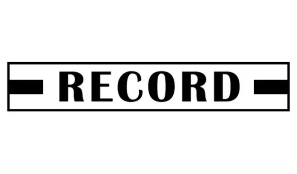 Printtoo Record Self Inking Rubber Stamp Pre-Inked Office Stamp - Home Office Business Канцелярские товары, черный - 42 x 9 чёрный