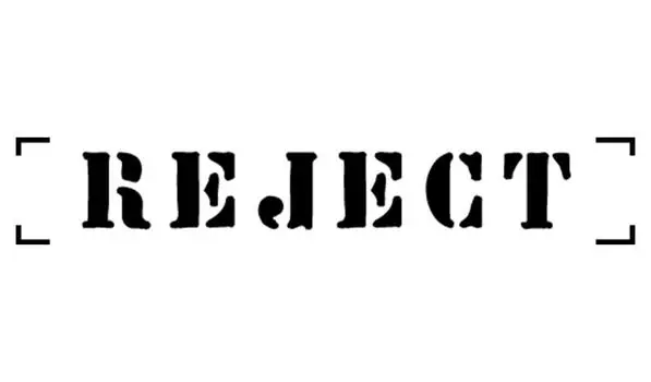 Printtoo Reject Self Inking Rubber Stamp Pre-Inked Office Stamp- Home Office Business Канцелярские товары, черный- 42 x 9 чёрный