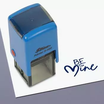 Printtoo Учителя Stamp Be Mine Self, Inking Rubber Stamp Мотивация Поощрение Обзор сообщений Оценка за домашнее задание Школьный класс - 20mmx20mm чёрный