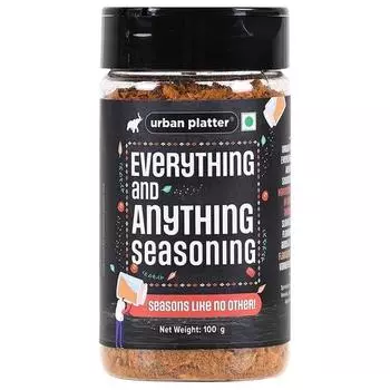 Приправа Urban Platter Everything & Anything, 100 г (Побалуйте свои вкусовые рецепторы, идеально подходит к картофелю фри, овощам, пасте, супам, салатам, соусам и многому другому.)